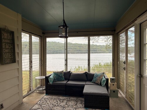 Family friendly WATERFRONT home with private beach.