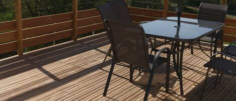 屋外ダイニングエリア