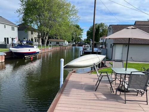Canal front bungalow