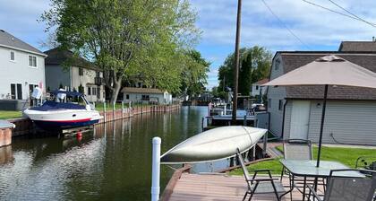 Canal front bungalow