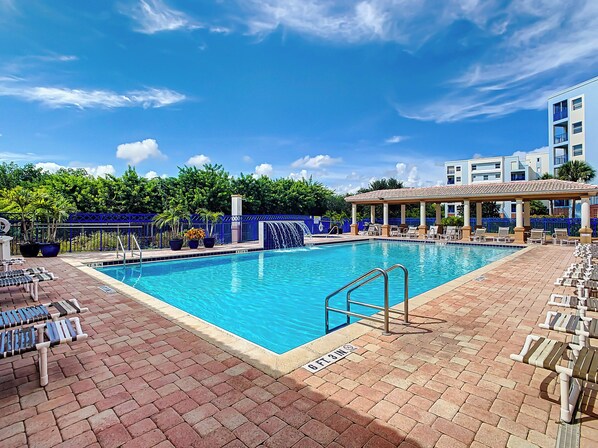 A heated pool