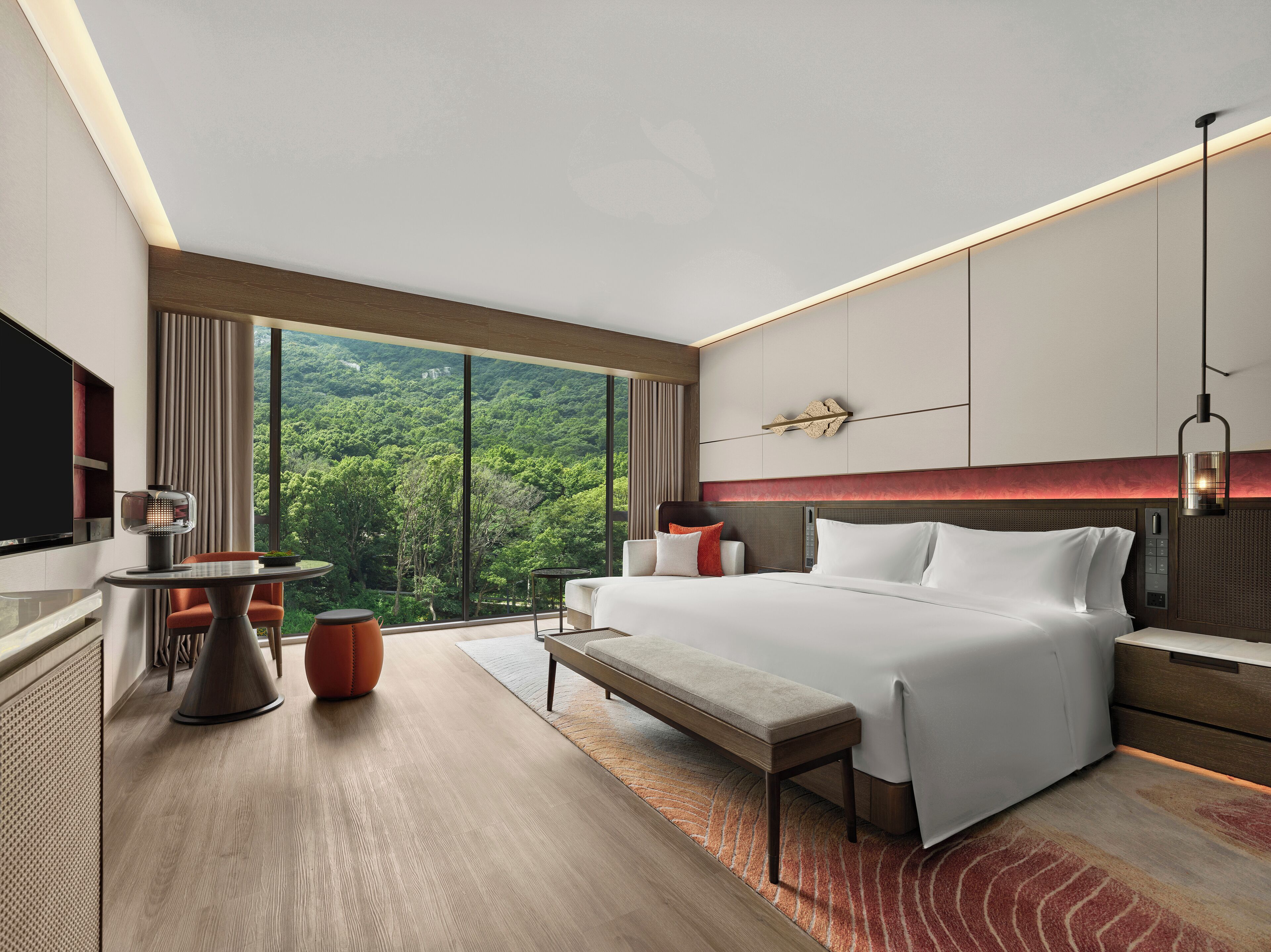 Room, 1 Katil Raja (King) (Shan Ji) | Pemandangan gunung