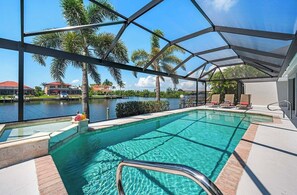 A heated pool