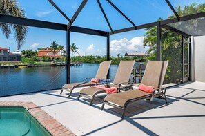 Una piscina riscaldata