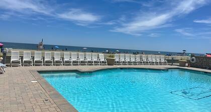 4-bedroom oceanfront condo in Sandbridge Beach with OCEAN and BAY views