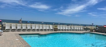4-bedroom oceanfront condo in Sandbridge Beach with OCEAN and BAY views