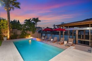 A heated pool