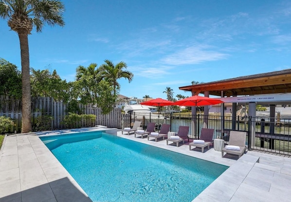 A heated pool