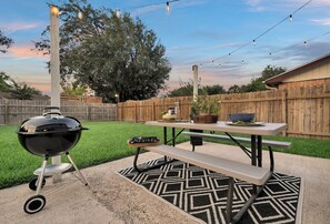 屋外ダイニングエリア