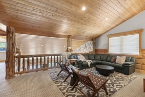 TV, fireplace, offices