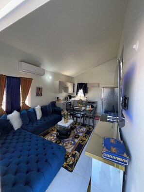 Smart-tv en een open haard