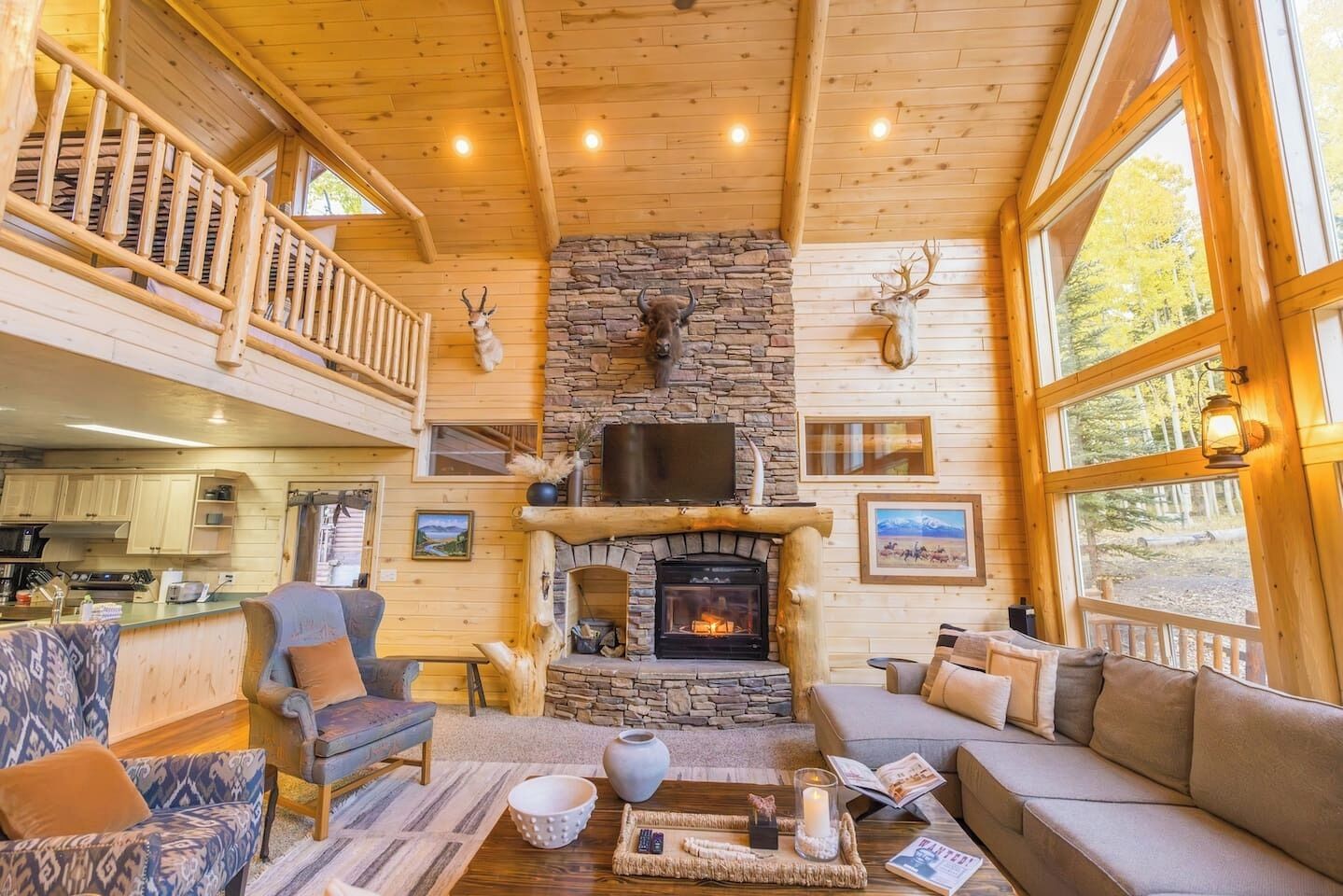 Smart TV, chimenea