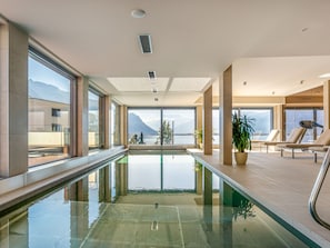 Una piscina riscaldata