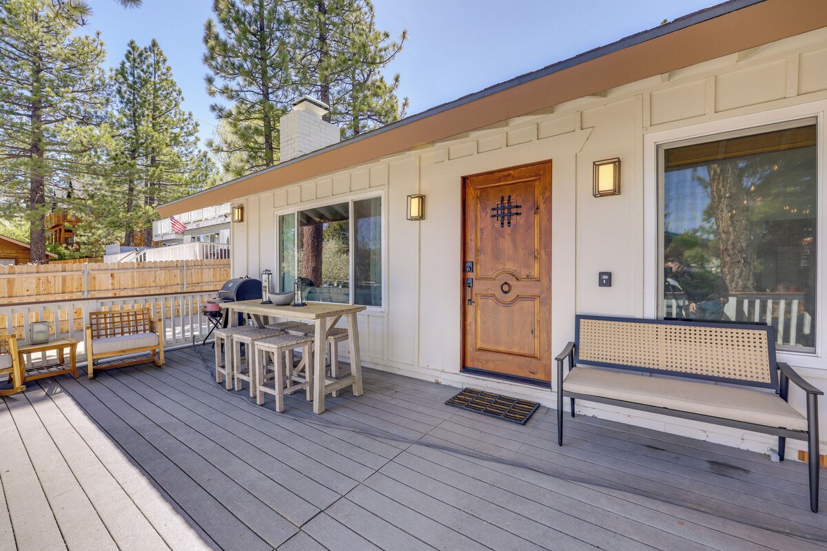 Photo 27 of Walk to Big Bear Marina: Modern Home w/ Hot Tub!