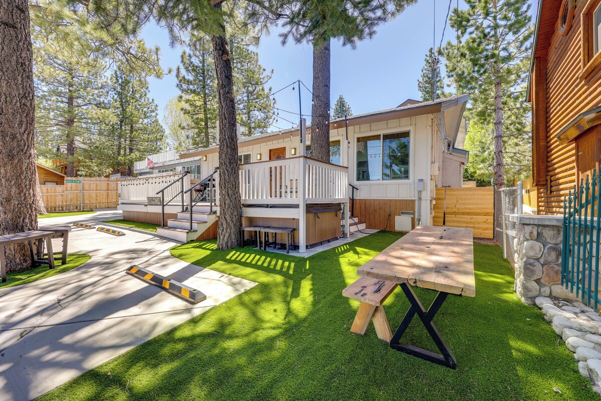 Photo 2 of Walk to Big Bear Marina: Modern Home w/ Hot Tub!