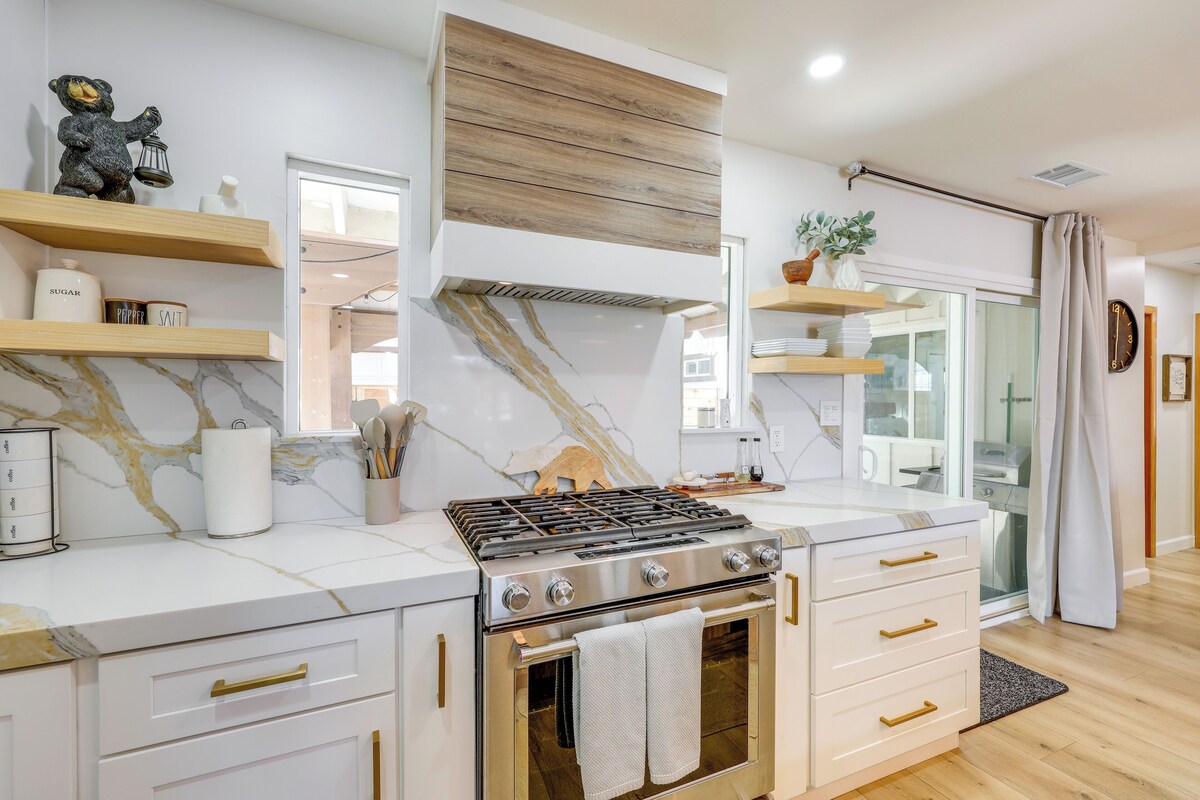 Photo 13 of Walk to Big Bear Marina: Modern Home w/ Hot Tub!