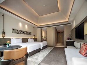 1 bedroom, blackout drapes, soundproofing, free WiFi