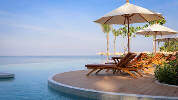 On the beach, beach bar