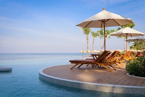 On the beach, beach bar