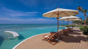 On the beach, beach bar