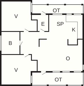Deluxe House, 2 Bedrooms | Floor plan