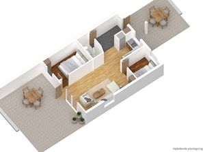 Maison Classique, 2 chambres | Plan d’étage