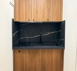 Estúdio standard | Cozinha privada | Máquina de café expresso, chaleira elétrica