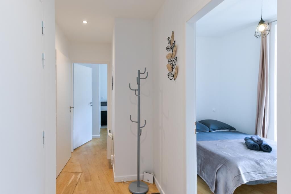 2 Schlafzimmer, Reisekinderbett, kostenloses WLAN