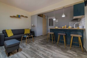 Apartment, 1 Bedroom, Smoking, Terrace | Living area - Jasmine Studio - at the Heard of old Town (Chania)
