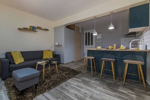 アパートメント 1 ベッドルーム 喫煙可 テラス | リビング エリア