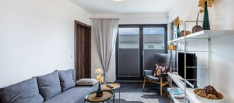 Appartement 'Sonnenwind Am Hainer See' avec vue sur le lac et Wi-Fi