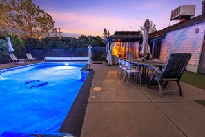 A heated pool