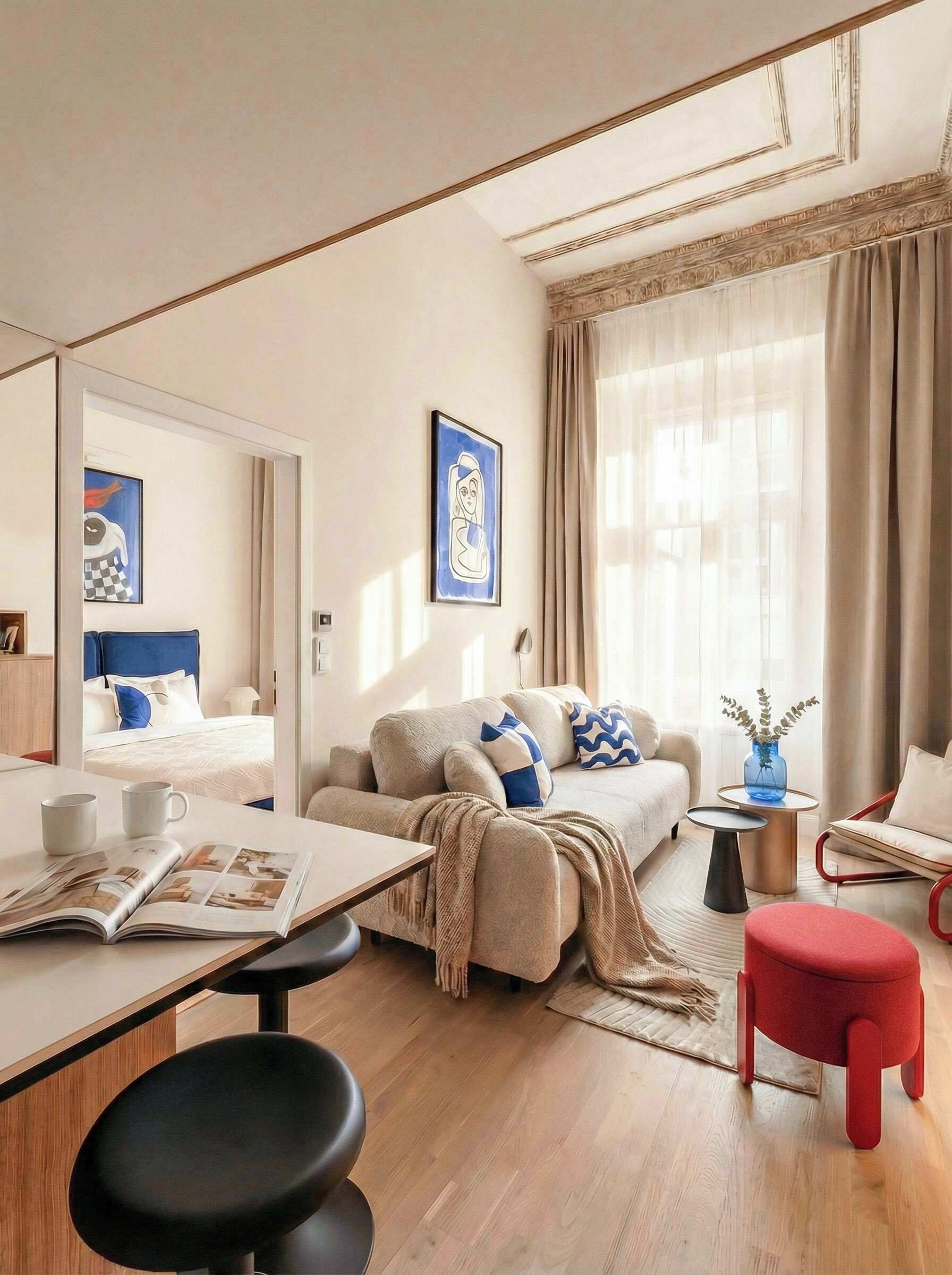 Televisión y oficina 