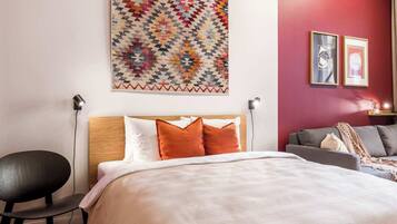 1 makuuhuone, silitysrauta/-lauta, vauvan matkasänky, Wi-Fi