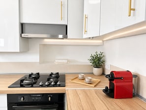 Appartement Confort, vue sur la ville | Cuisine privée