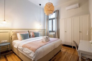 Apartment, 3 Bedrooms, Kitchen, City View | 3 bedrooms, in-room safe, blackout drapes, iron/ironing board - Meadows - Luxury 3-Bedroom Apt in Athens (Athens)