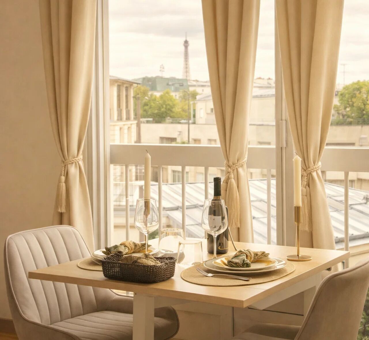 Estudio Confort, vistas a la ciudad | Zona de estar | Smart TV de 80 cm con canales digitales