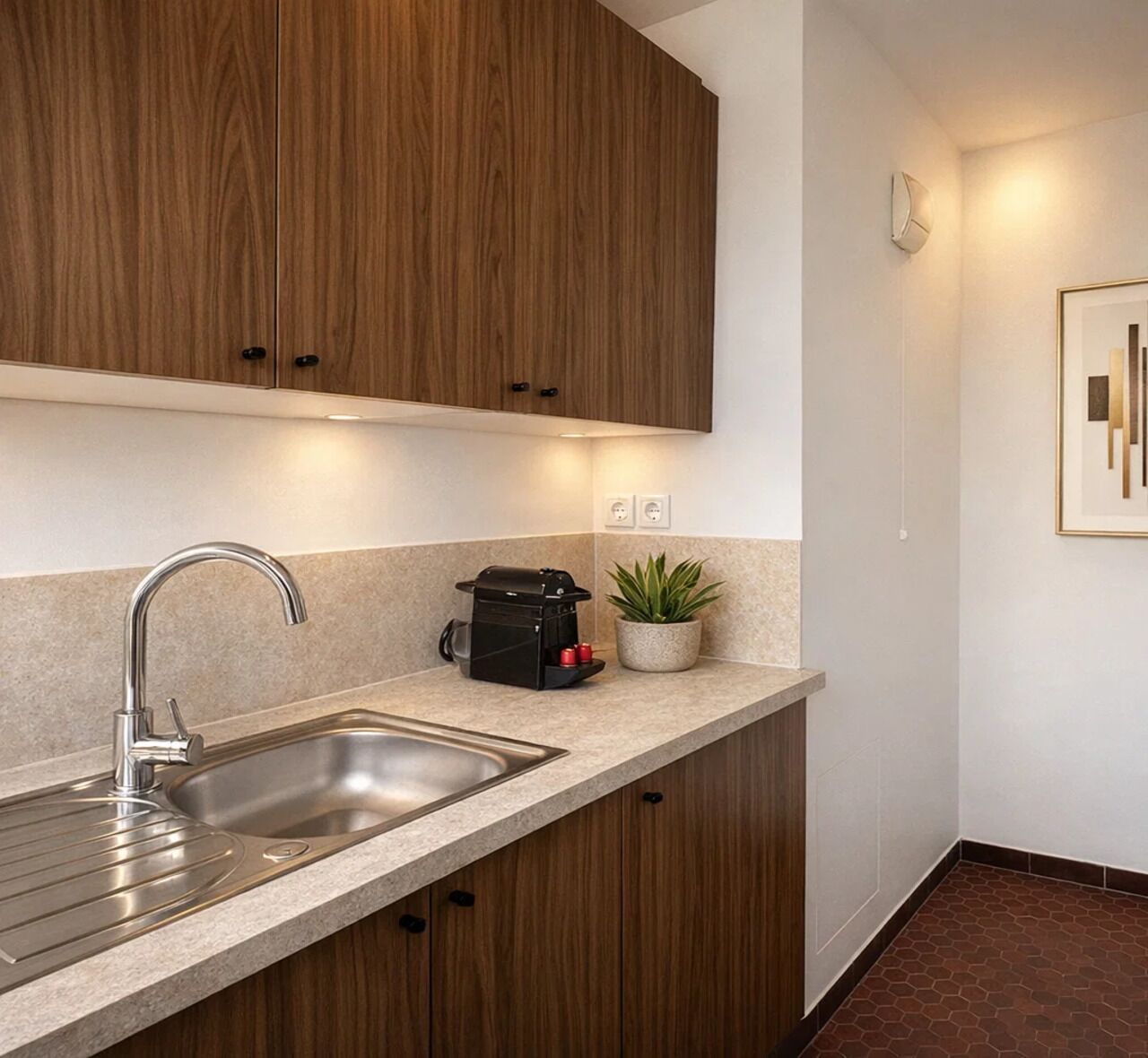 Studio Confort, vue ville | Cuisine privée