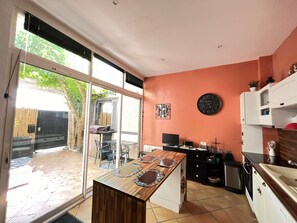 Microwave, oven, stovetop, dishwasher