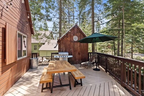 Tucked in Shaver Lake’s West Village and walking distance to shops, restaurants, and the lake!!