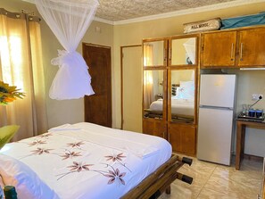 1 slaapkamer, een strijkplank/strijkijzer, gratis wifi