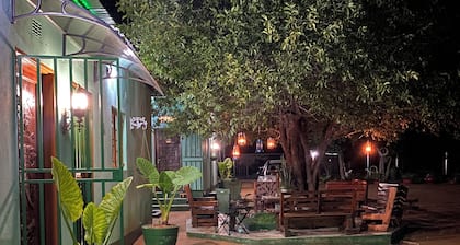 Relax in nature’s peace just minutes from Chobe River and wildlife.