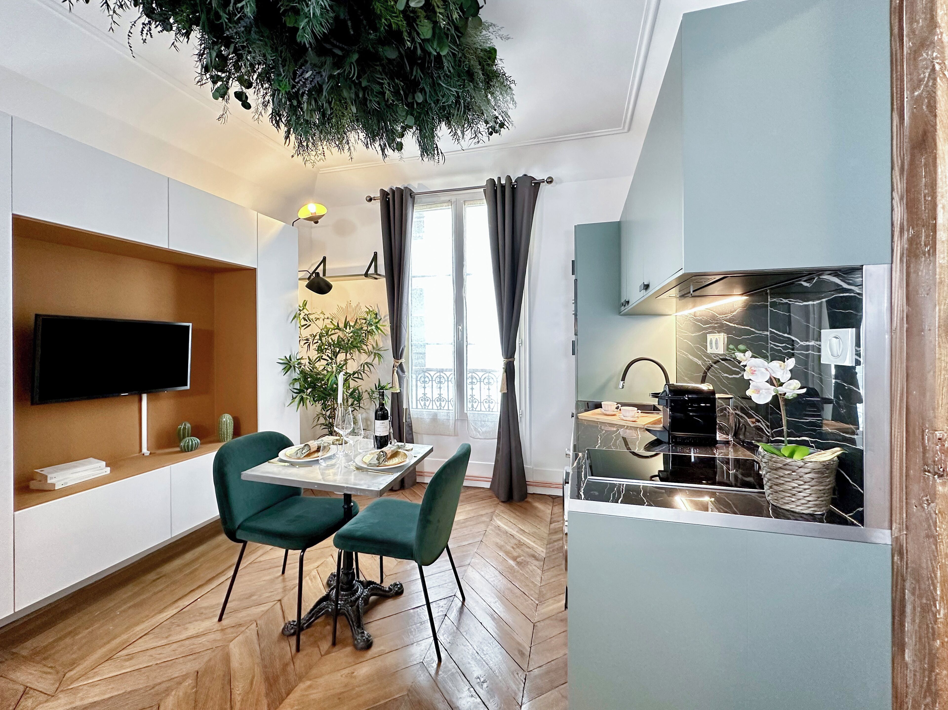 Appartement Deluxe, vue ville | Coin séjour