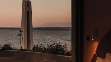 Desk, laptop workspace, blackout drapes, soundproofing