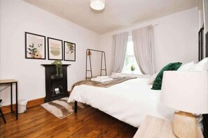 2 bedrooms, iron/ironing board, travel crib, WiFi