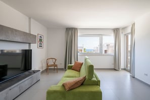 Deluxe Apartment, Sea View | Living area - White Coast Relax & Stay (Polignano a Mare)