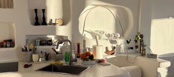 White villa with sea view