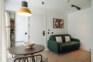 Apartment, 1 Bedroom, Accessible, Balcony | Living area | 50-cm TV with cable channels - Via Monte Apartments by Olala Homes (Madrid)
