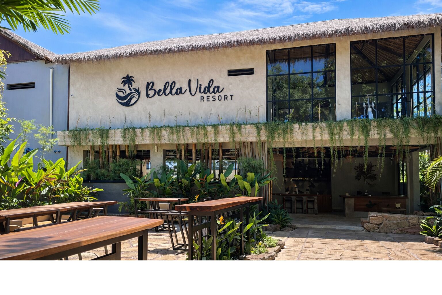 Majoituspaikan julkisivu