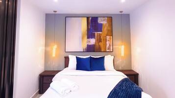 Blackout curtains, soundproofing, iron/ironing board, free WiFi